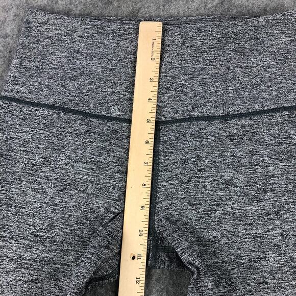 Victorias Secret Sport Leggings Medium Gray Heather Mid Rise Capri Cropped Women - Picture 9 of 11